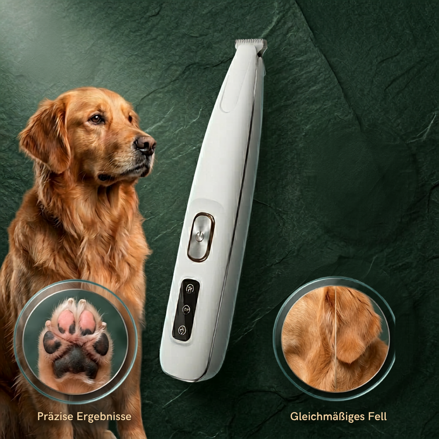 4-in-1 Pfotentrimmer für Hunde – Pfoten, Ohren & Schnauze sicher trimmen