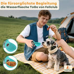 Wasserflasche ToGo – Edelstahl Trinkflasche für Hunde unterwegs