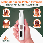 4-in-1 Pfotentrimmer für Hunde – Pfoten, Ohren & Schnauze sicher trimmen